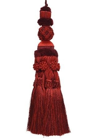 Елочная игрушка кисть КЛОДИН, красная, 28 см, Kaemingk