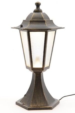 Садовый светильник VILLA SERA, металл, коричневый, 12 теплых белых LED-ламп, 40 см, IP44, Kaemingk