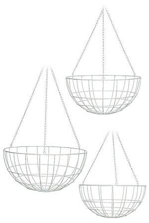 Набор подвесных основ для композиций СЕЛИН, металл, белый, 40-50 см, 3 шт., Kaemingk