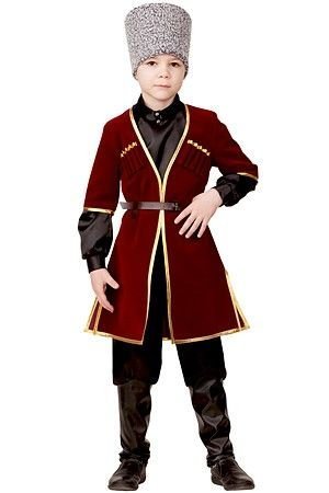 Карнавальный костюм Кавказский мальчик, рост 110 см, бордовый, Батик