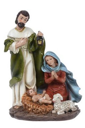 Рождественская статуэтка СВЯТОЕ СЕМЕЙСТВО, Мария молитвенно сложившая руки, полистоун, 12.5 см, Koopman International
