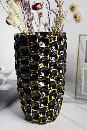Керамическая ваза ORO NERO, 25 см, 4 SEASONS