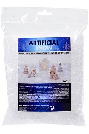 Искусственный снег ARTIFICIAL SNOW мягкий, белый, 100 г, Koopman International