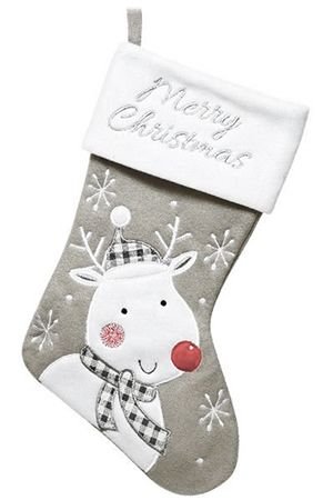 Носок для подарков СКАНДИ-СТАЙЛ: ОЛЕНЬ, полиэстер, 40 см, Kaemingk