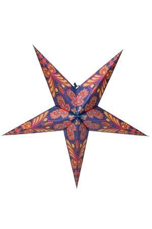 Подвесная звезда-плафон САТОРИ фиолетовая, 60 см, белый кабель, цоколь Е14, Kaemingk