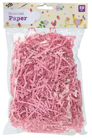 Декоративный наполнитель для подарочной упаковки PAPER SMILE, розовый, 50 г, Koopman International