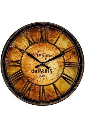 Настенные часы СТАРЫЙ ПАРИЖ, пластик, металл, 21 см, Koopman International