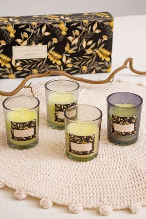 Подарочный набор ароматических свечей LUXURY - JUNGLE SAFARI, 6 см, 4 шт., Koopman International
