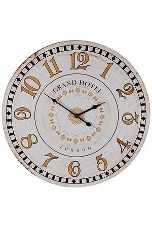 Настенные часы ГРАНД ОТЕЛЬ, дерево, светлые, 60 см, Koopman International