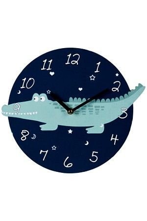 Детские настенные часы ВЕСЁЛЫЙ ЗООПАРК: КРОКОДИЛ, MDF, 28 см, Koopman International
