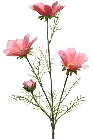 Искусственный цветок КОСМЕЯ КОРАЛЛОВО-РОЗОВАЯ, 64 см, Kaemingk