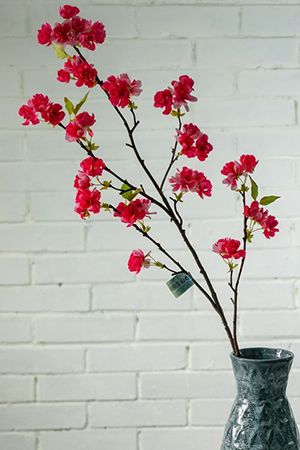 Декоративная ветка ФИОРИТУРА, ярко-розовая, 100 см, Kaemingk