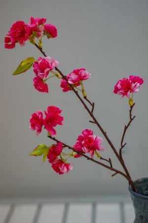 Декоративная ветка ФИОРИТУРА, ярко-розовая, 76 см, Kaemingk