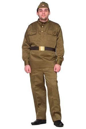Карнавальный костюм для взрослых Солдат люкс, размер 50-52, Бока