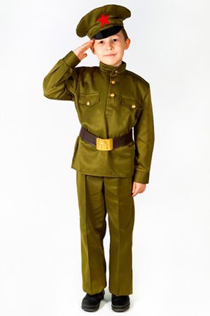 Карнавальный костюм детский Сержант люкс, рост 104-116 см, Бока