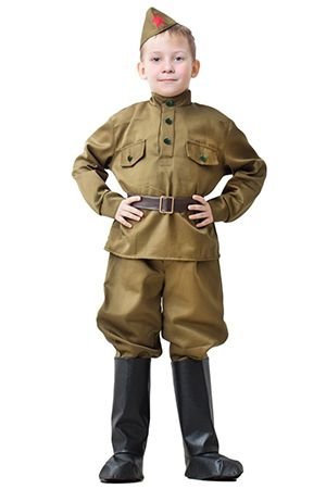 Карнавальный костюм детский Солдат в галифе, рост 104-116 см, Бока