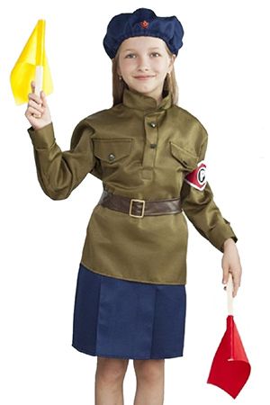 Карнавальный костюм детский Регулировщица, рост 140-152 см, Бока
