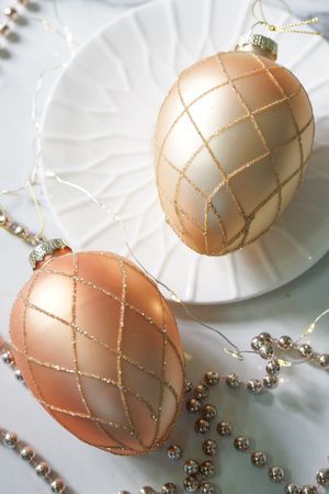 Подвесные украшения - яйца МАЛЬЯ ШИНТИЛАНТЕ, стекло, 10 см, 2 шт., Goodwill