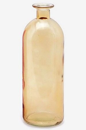 Декоративная бутыль-ваза БОРРАЧА ГРАНДЕ, стекло, янтарная, 26 см, EDG