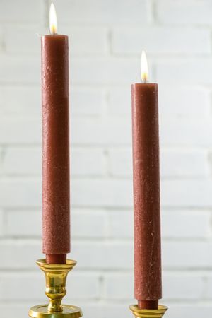 Столовые свечи ДИНЕР ДАБЛ, терракотовые, 25 см, 2 шт., Koopman International