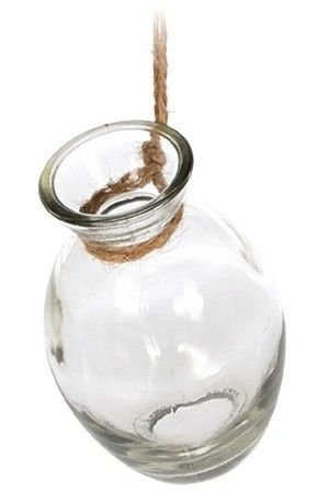 Подвесная ваза АКРОШЕР: ОВАЛ, стекло, 11х7 см, Koopman International