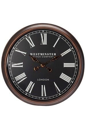 Настенные часы ВЕСТМИНСТЕР БЛЭК, 76 см, Koopman International