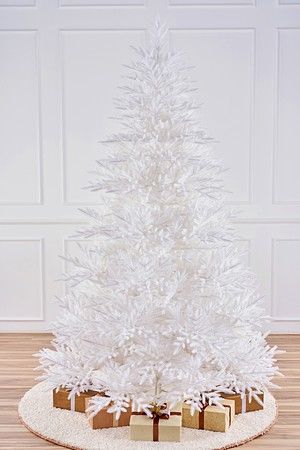 Искусственная елка Александрийская, белая, хвоя ЛИТАЯ 100%, 180 см, Max CHRISTMAS