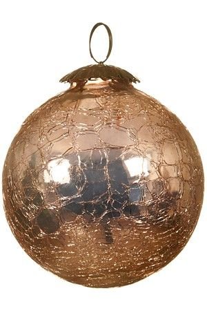 Ёлочный шар КОРДЕЛЬ, стекло, 10 см, подвеска, Kaemingk