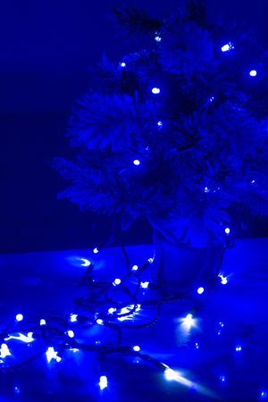Светодиодная гирлянда Quality Light Cap 100 синих LED, холодное мерцание, 10 м, черный ПВХ, соединяемая, IP65, BEAUTY LED