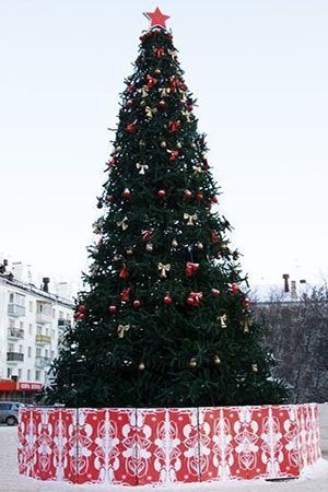 Уличная елка Альпийская ствольная, 11 м, ПВХ, GREEN TREES