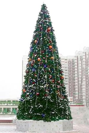 Уличная елка Уральская 21 м каркасная, ПВХ, GREEN TREES
