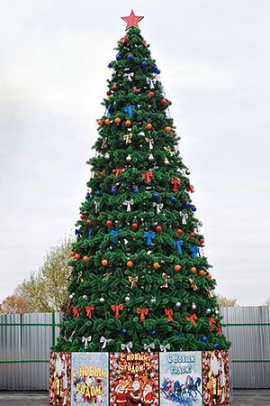 Уличная елка Уральская 7 м каркасная, ЛЕСКА, GREEN TREES