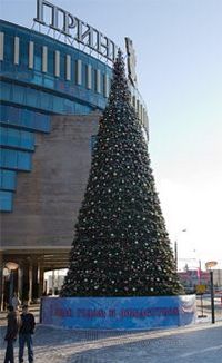 Уличная елка Уральская 20 м каркасная, ЛЕСКА, GREEN TREES