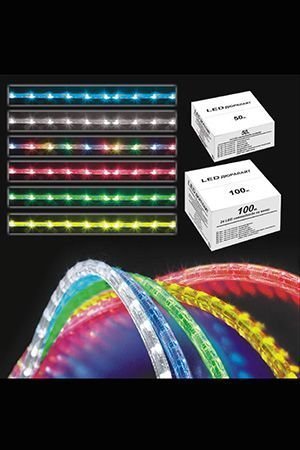 ДЮРАЛАЙТ LED (светодиодный) 3-х проводной, белый, 13 мм, катушка 100 м, Торг-Хаус