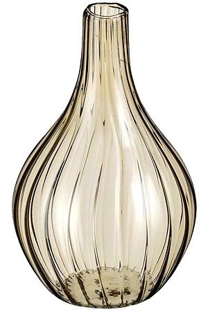 Декоративная ваза АМАНТЕ, стекло, дымчатая, 14 см, Edelman