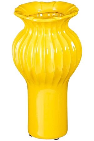 Декоративная ваза ФЕЛИЗА, керамика, жёлтая, 30 см, Edelman