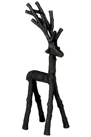 Декоративная фигура ОЛЕНЬ АЛОНЕРО, металл, чёрный, 24 см, Edelman