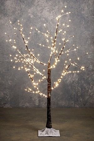 Декоративное светящееся дерево ЛАРБО, 300 белых LED-огней, 120 см, Edelman