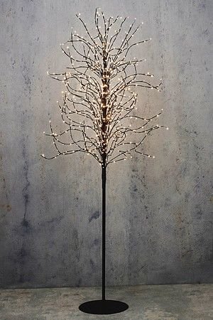 Декоративное светящееся дерево СОТТИЛО, 900 тёплых белых мини LED-огней, 180 см, уличное, Edelman