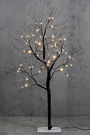 Декоративное светящееся дерево ФРОСТ МИДИ, 54 тёплых белых LED-огня, 110 см, таймер, уличное, Edelman