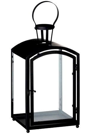 Декоративный фонарь-подсвечник ФЛЕКСОН, металл, чёрный, 38 см, Edelman