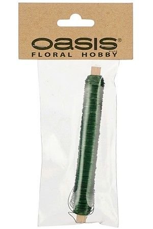 Лакированная проволока для декорирования ОАЗИС, зелёная, 50 м, Edelman