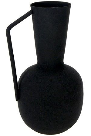 Ваза-кувшин СВЕЛЬТ РОНД, металл, чёрная, 29 см, Koopman International