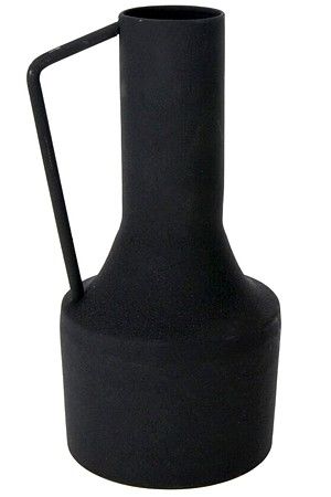 Ваза-кувшин СВЕЛЬТ КАРРЭ, металл, чёрная, 29 см, Koopman International