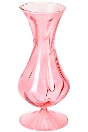 Декоративная ваза ЭВАРИСТ, стекло, розовая, 19 см, Koopman International