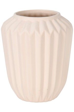 Декоративная ваза ОБЕРОН, керамика, белая, 17х15 см, Koopman International