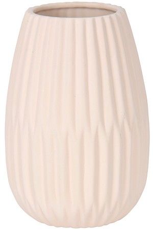 Декоративная ваза-бутыль ОБЕРОН, керамика, белая, 17х15 см, Koopman International