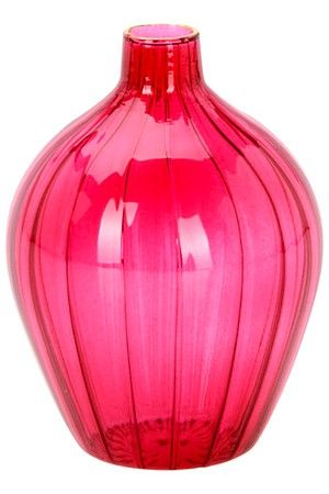 Декоративная ваза АСТОР, стекло, пурпурная, 8 см, Koopman International
