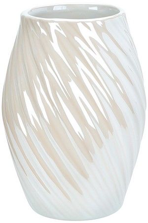 Декоративная ваза ЭЙМЕРИ, керамика, белая, 16 см, Koopman International