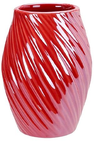 Декоративная ваза ЭЙМЕРИ, керамика, коралловая, 16 см, Koopman International